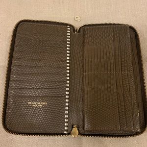 Henri Bendel faux snakeskin wallet